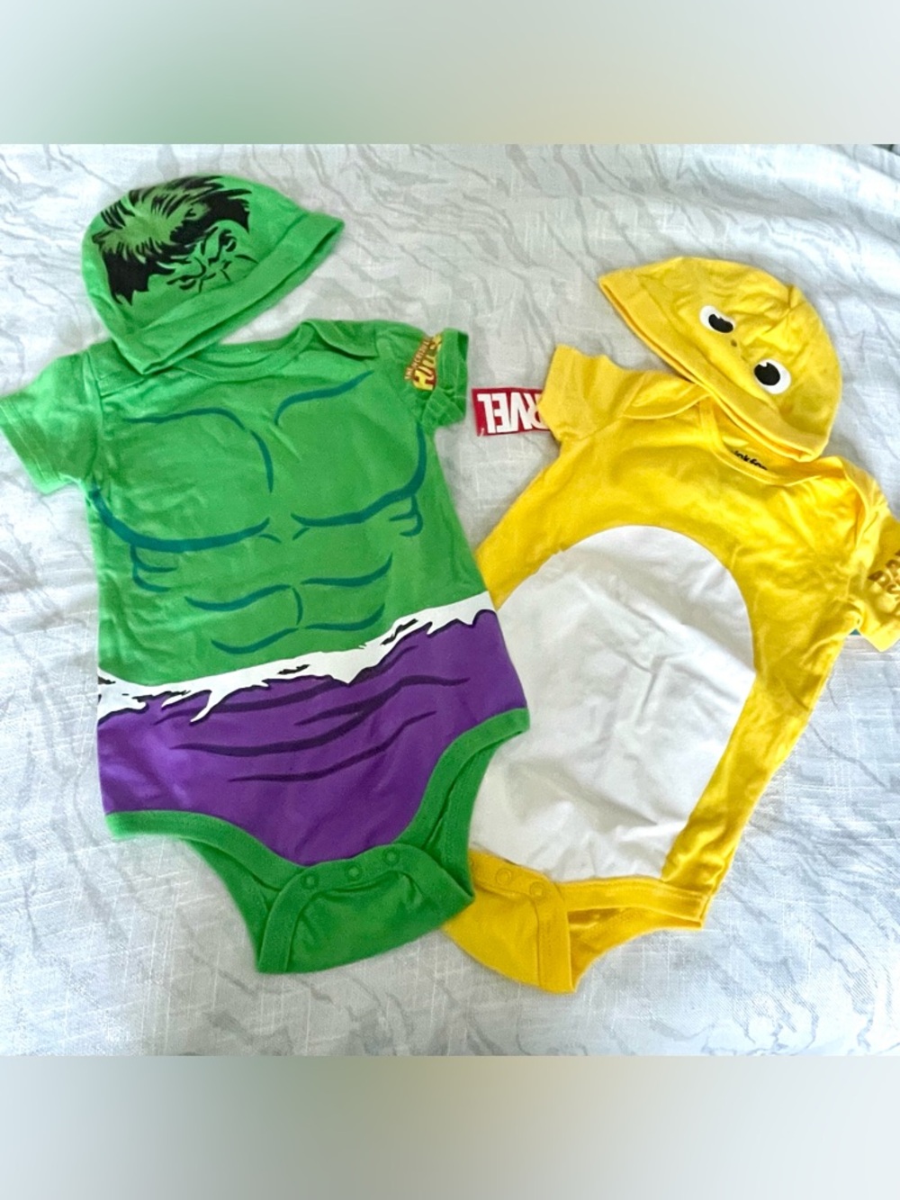 Marvel Baby Romper Duo - Green, Purple & Yellow